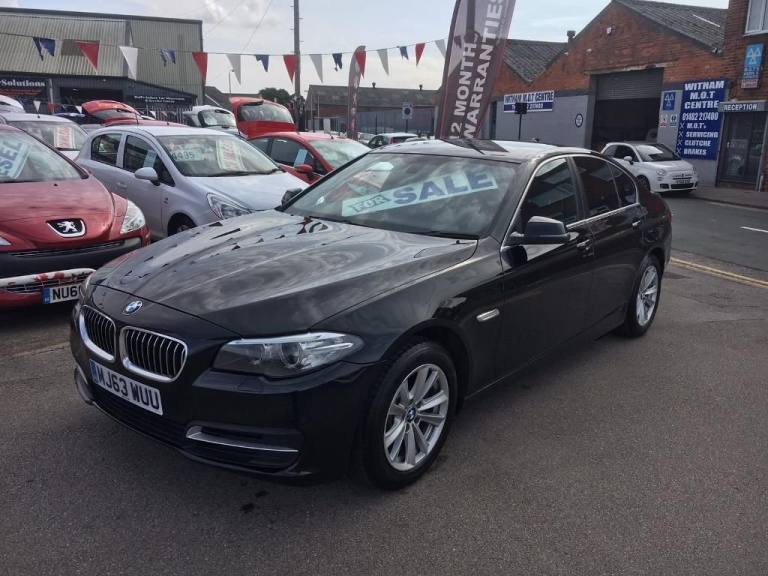 2013 63 BMW 5 SERIES 2.0 520D SE *** FULL SERVICE HISTORY *** BLACK LEATHER *** 