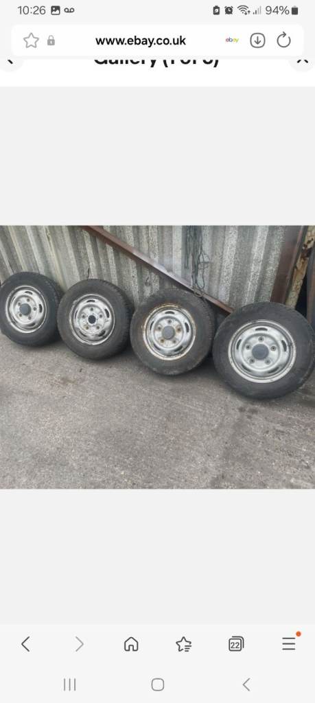Ford transit mk7 standard wheels 