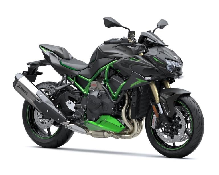 New Kawasaki Motorcycle Z H2 SE Performance Supercharged Black Green SAVE £2300 