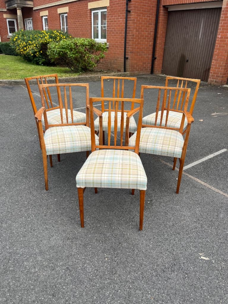 Set of six Gordon Russell teak Dining chairs (nationwide delivery available)