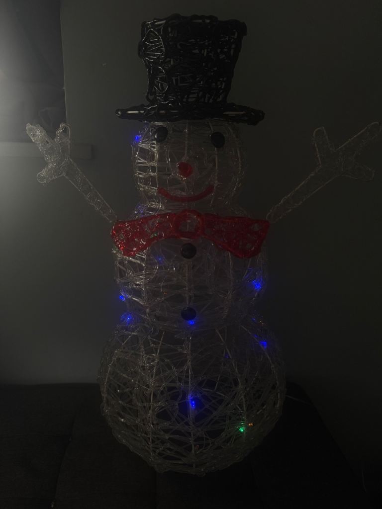 Light Up Snowman - Good Condition