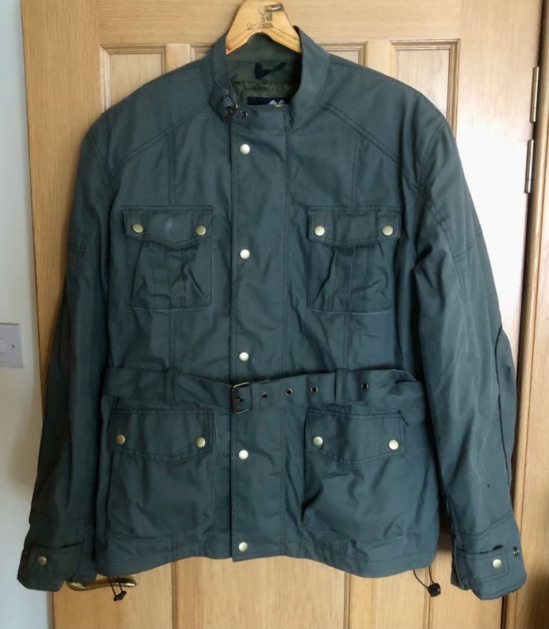 GALLANTO Wax Cotton Motorcycle Jacket - Size XL 