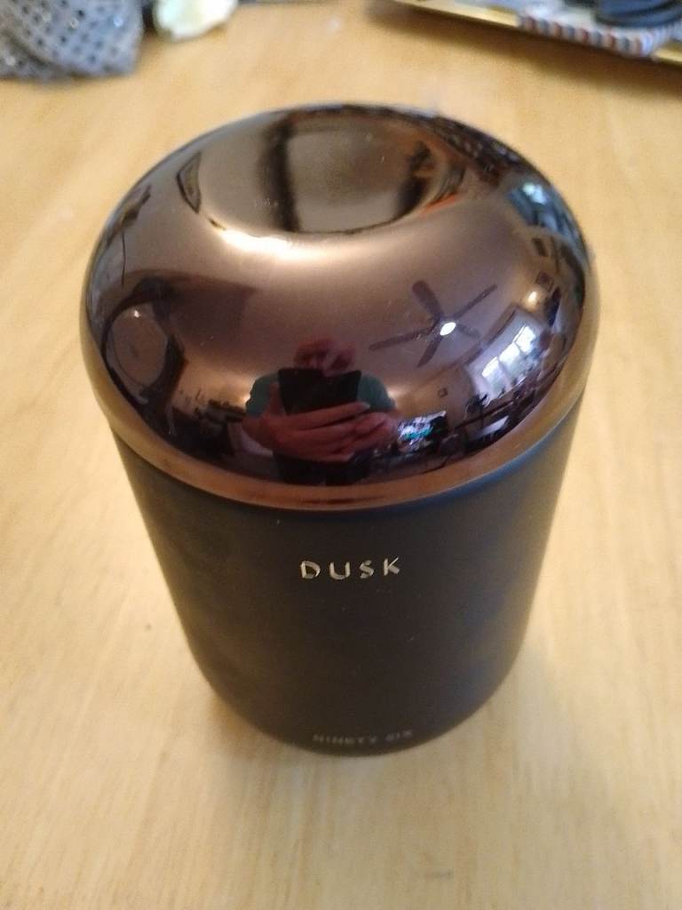 Dusk Scented Candle - Black with Bronze Lid, As Good As New