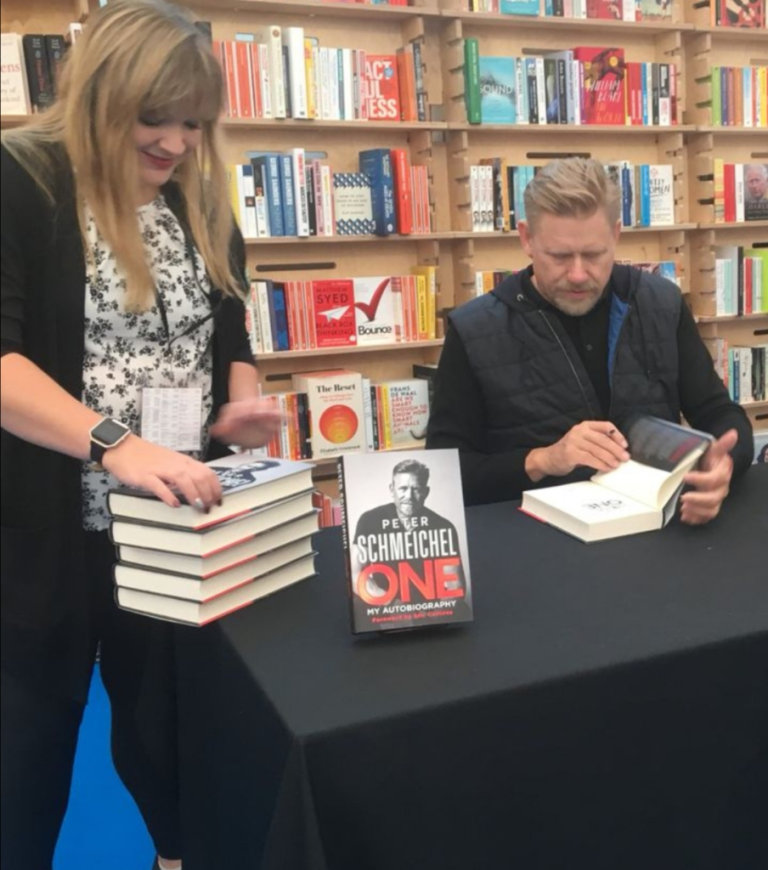 image for Signed Peter Schmeichel book, rare not a printed signature edition 