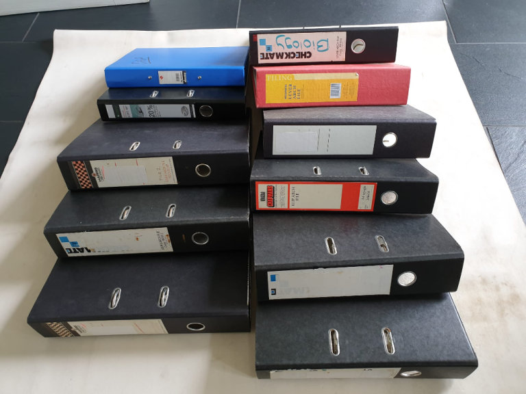 11 x A5 Lever Arch Folders