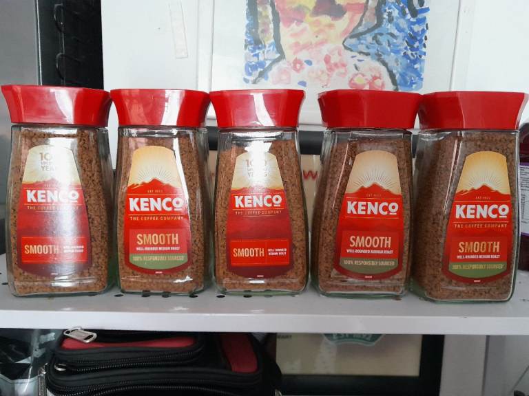 x5 Sealed Kenco Coffee Jars