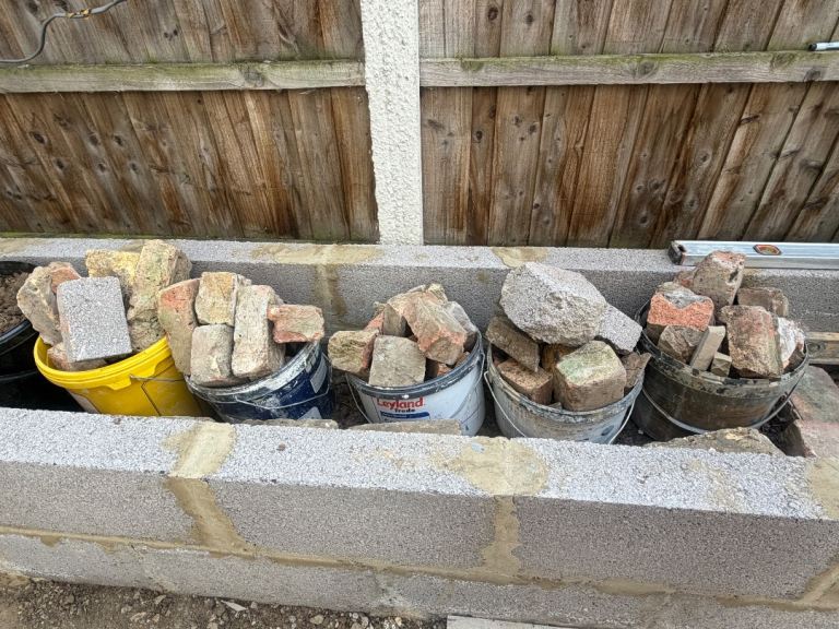 FREE brick rubble ready to collect