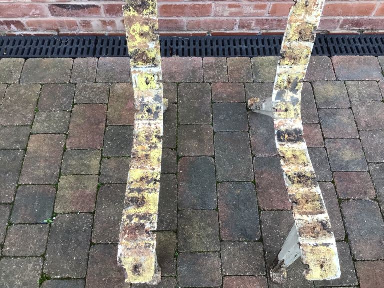 Cast iron bench ends