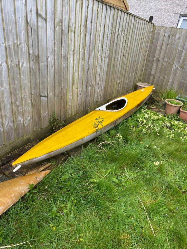 Free, two old style kayaks