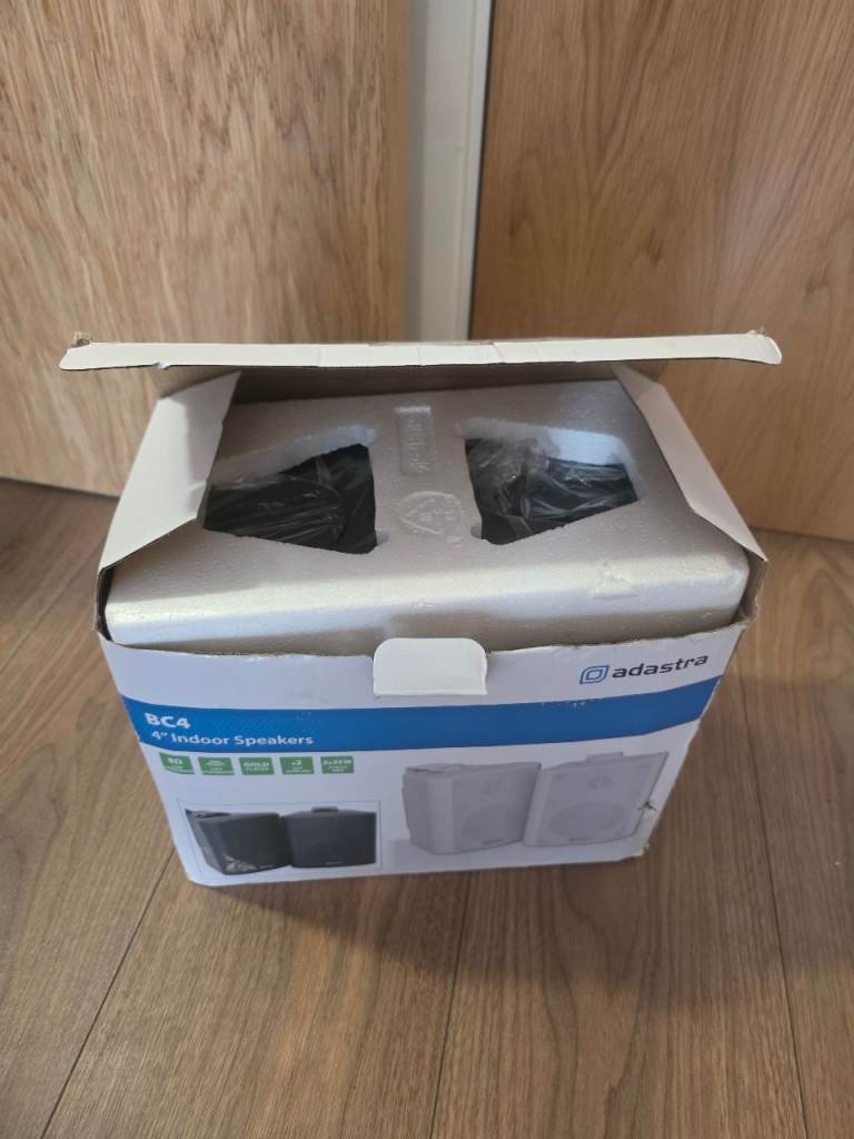 Adastra BC4 4" Indoor Speakers - White, Brand New in Box