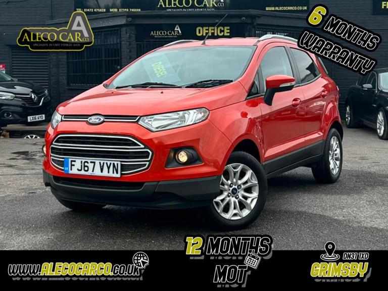 FORD ECOSPORT 1.5 TDCi Zetec Red Manual Diesel 2017