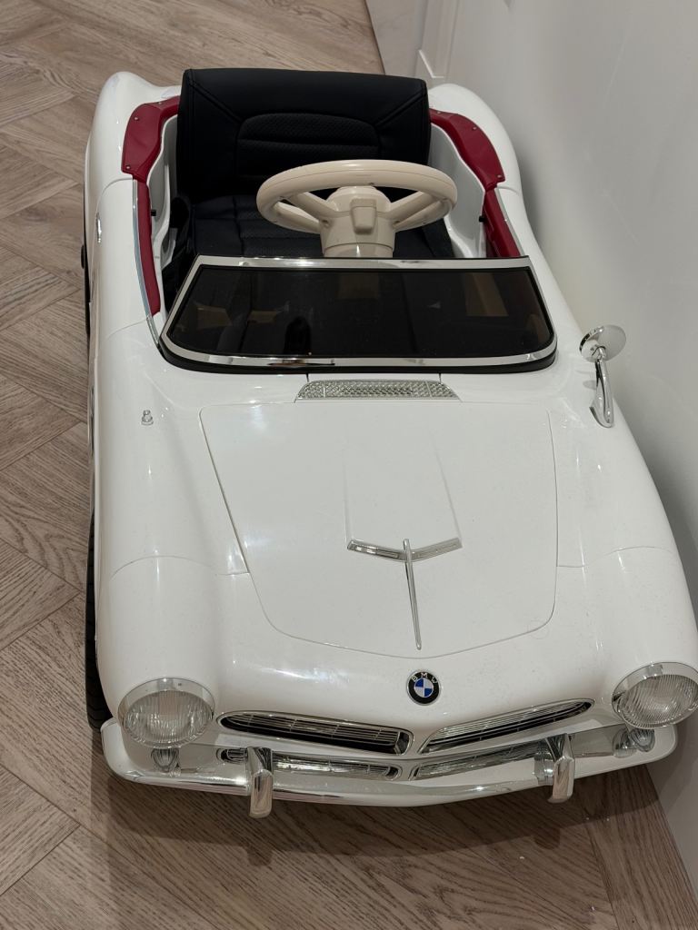 BMW Ride-On Electric Car for Kids – White, LIKE NEW