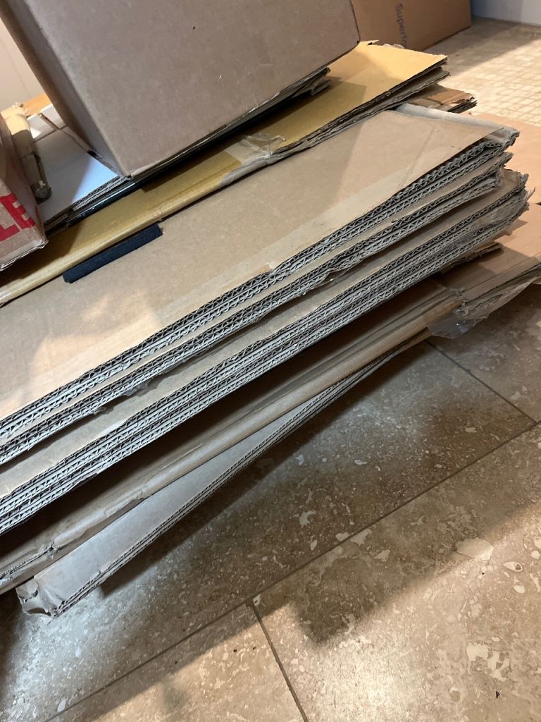 FREE cardboard boxes and bubble wrap 