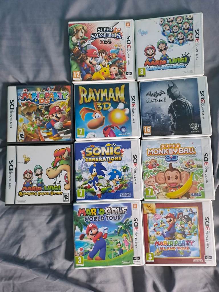 Nintendo 3ds/ds games bundle ×10