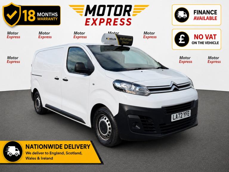 2023 Citroen Dispatch 1000 1.5 BlueHDi 100 Van Enterprise Pro PANEL VAN Diesel Manual