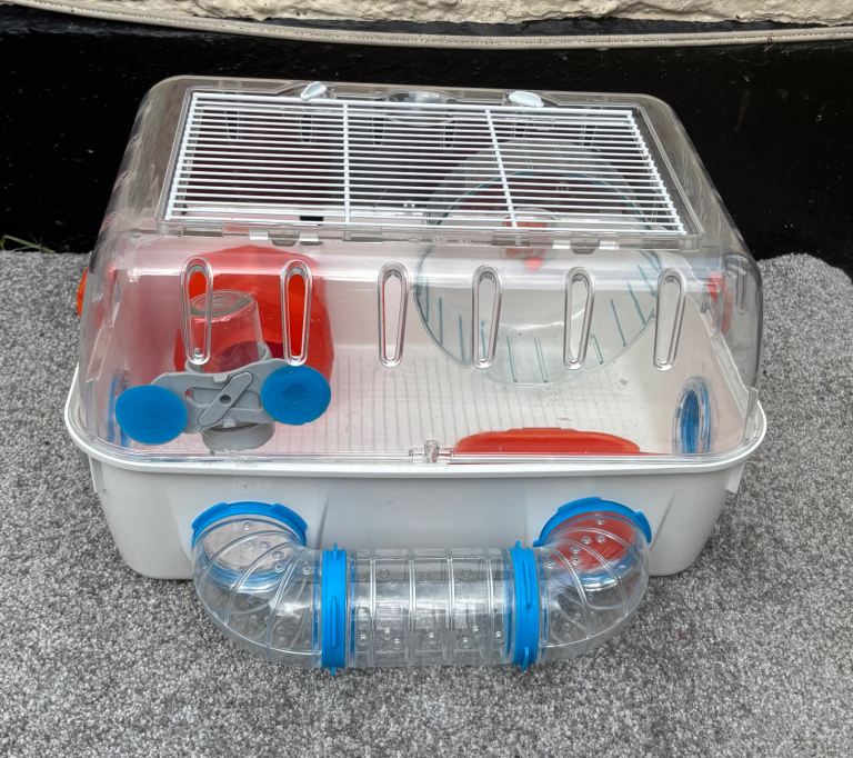 Hamster cage with accessories 