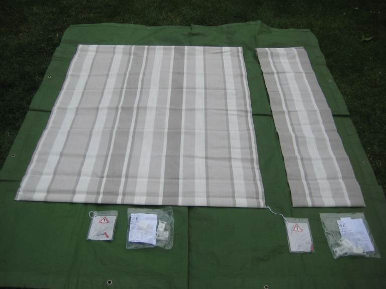 2 BRAND NEW Matching Laura Ashley High Quality Striped Roman Lined Blinds: 2 for £25.00