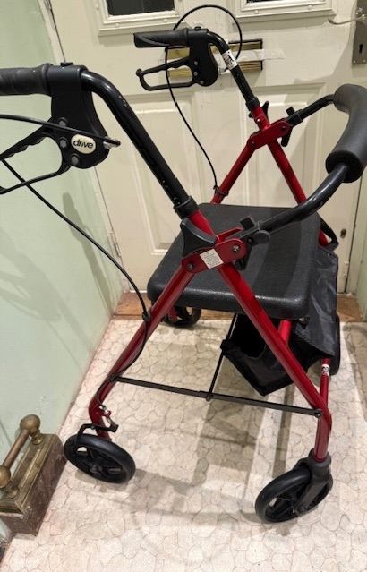 Drive Medical, Aluminum Rollator Walker Fold Up and Removable Back Support **NOW SOLD**