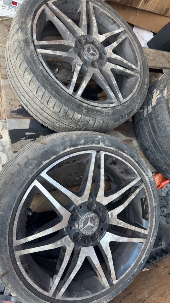 18" MERCEDES ALLOY WHEELS + TYRES W204 W212 X 4 C E VITO VIANO V CLASS