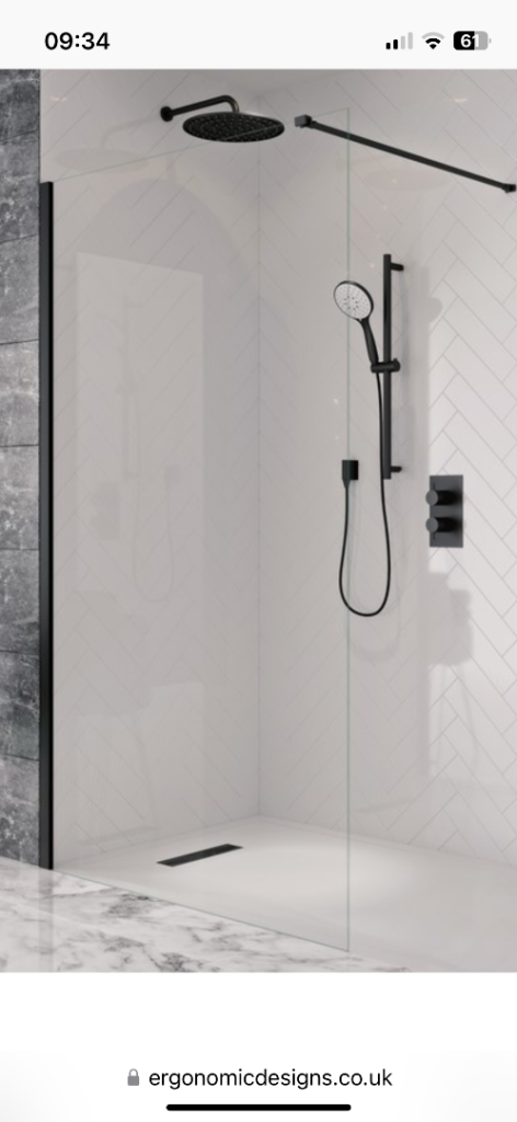 Crosswater shower panel 