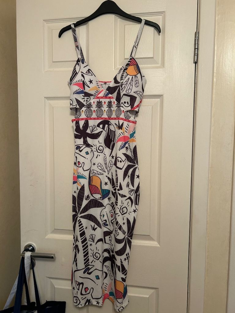 Fun Multicoloured Summer Dress – Size 12