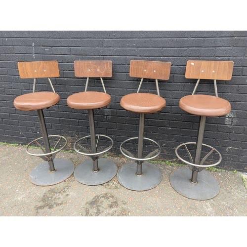 4x Heavy Bar Stools Steel