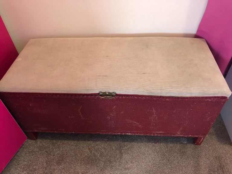 Lloyd loom storage ottoman blanket box