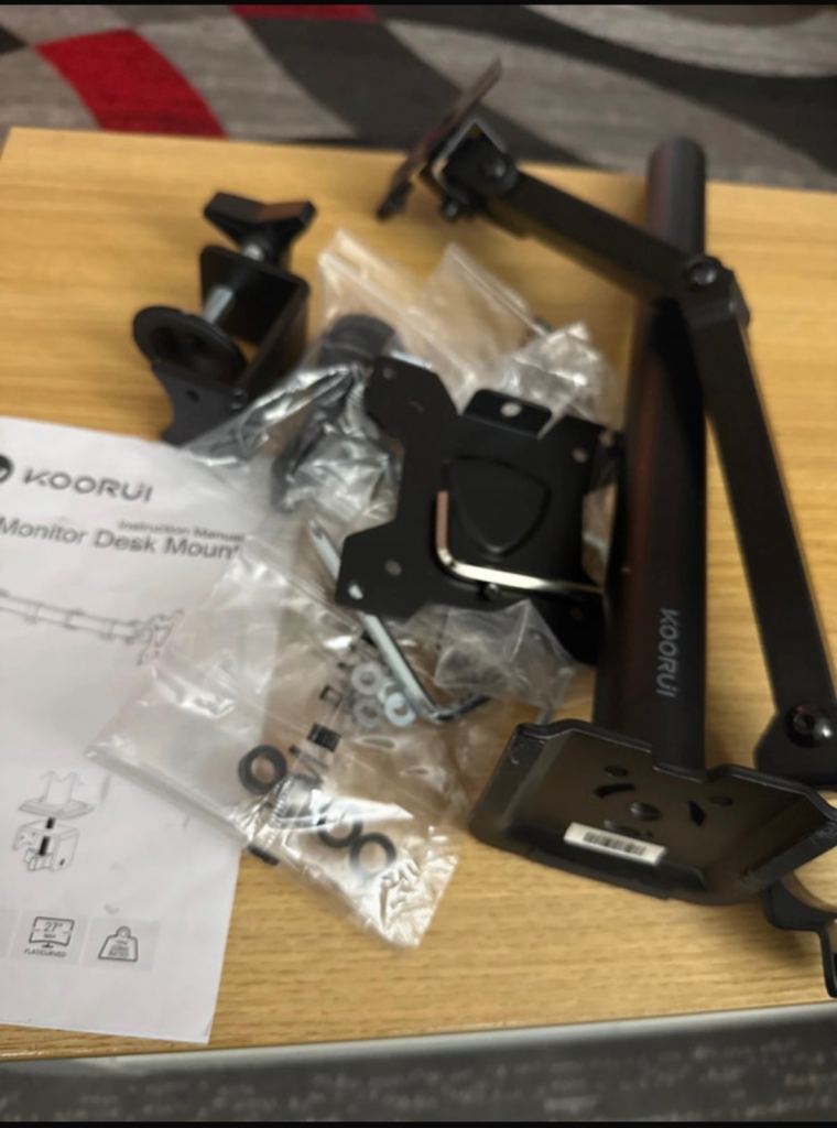 Single monitor desk mount