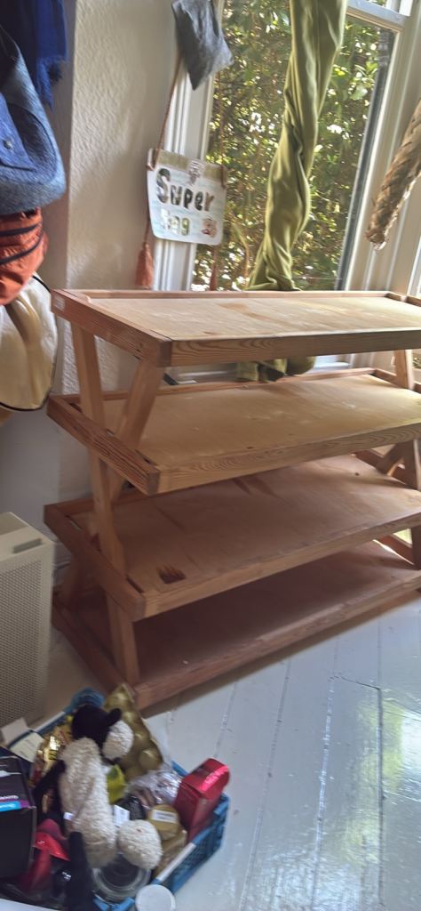 Wooden shelf