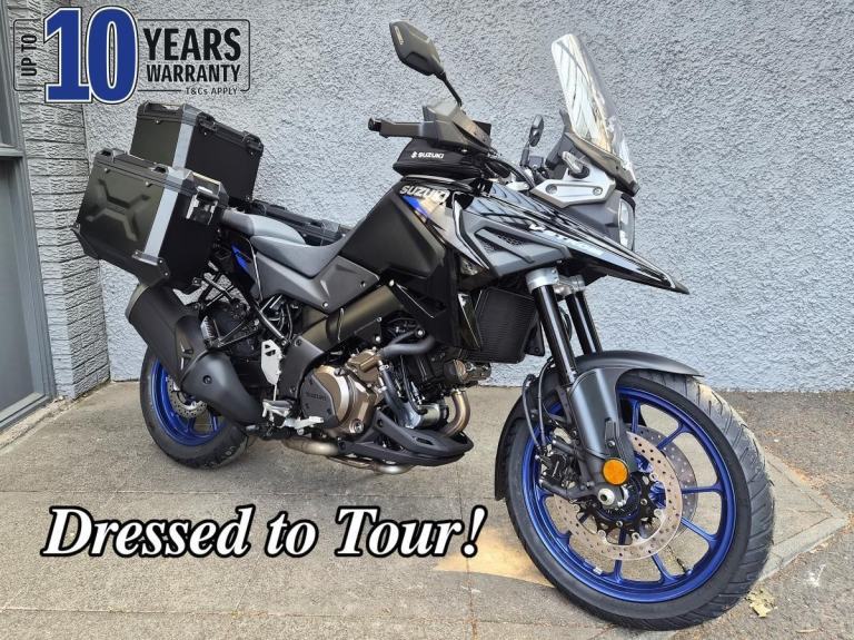 2026 Suzuki DL1050 V-Strom Tour Lux 3 box luggage, genuine htd grips save 3410