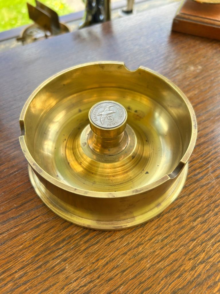 Falklands War Trench Art 105mm Shell Ashtray