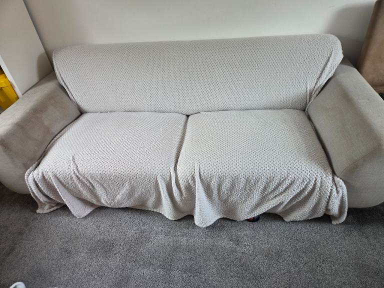 2 Seater Sofa & Foot Puff
