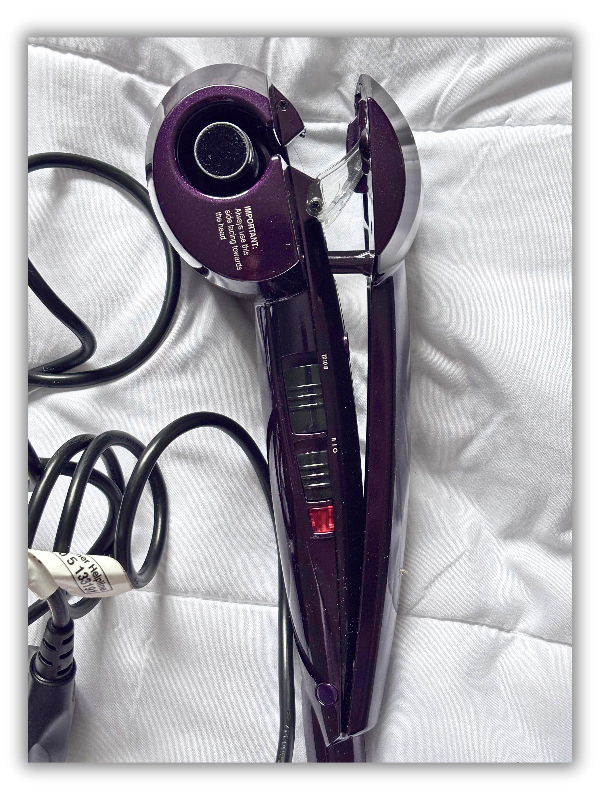 BaByliss Curl Secret Automatic Hair Curler (Purple) with Pouch