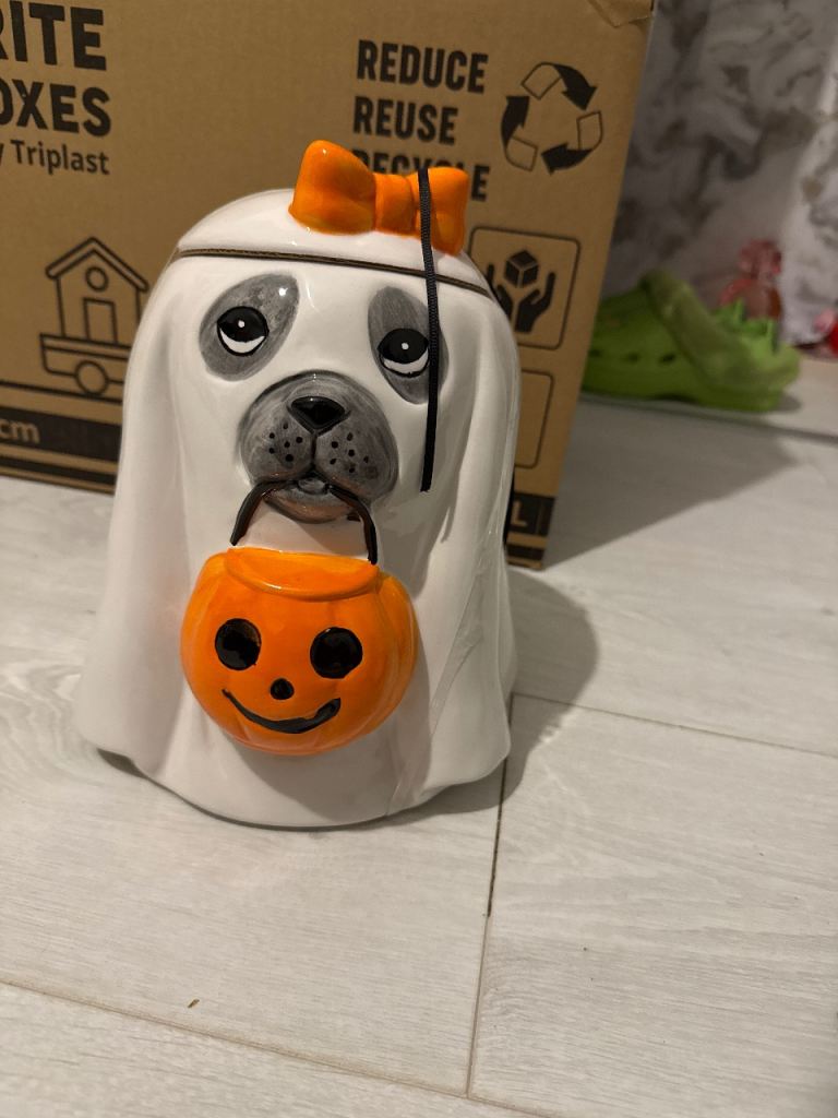 ghost dog cookie jar