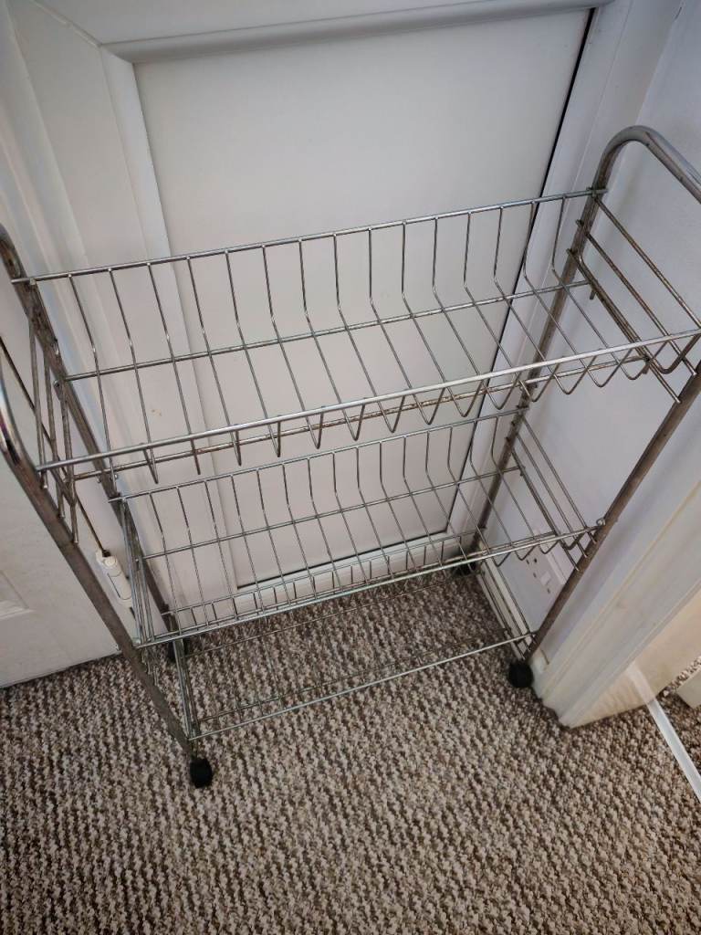 Like new condition, Steeless Storage Rack with Wheels