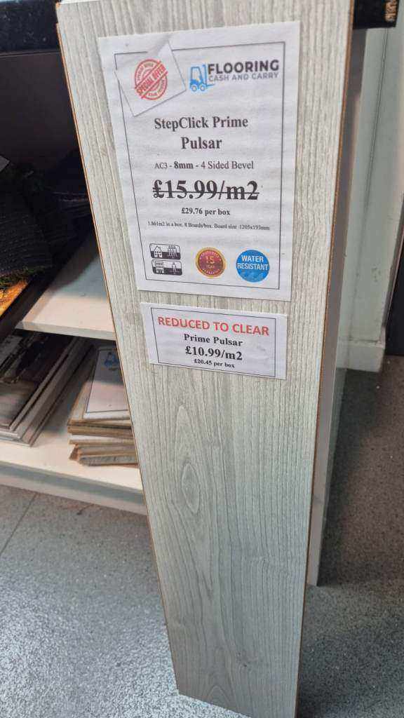 Stepclick Prime Ultra Harbour Oak 8mm Laminate Flooring