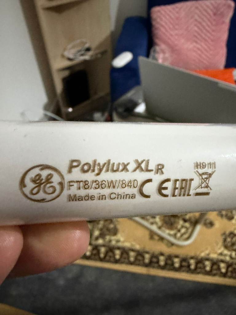 GE Polylux XLR FT8 36W/840 Fluorescent Tube - Quantity 8