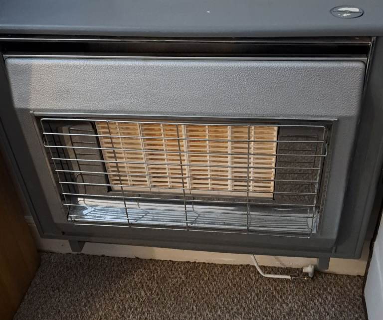 Grey - Gas Fire  - Good Condition  