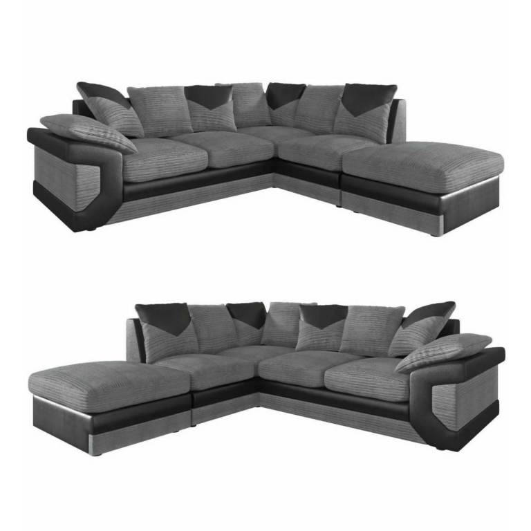 **EXPRESS DELIVERY** BRAND NEW JUMBO CORD CORNER SOFA ON SPECIAL OFFER,