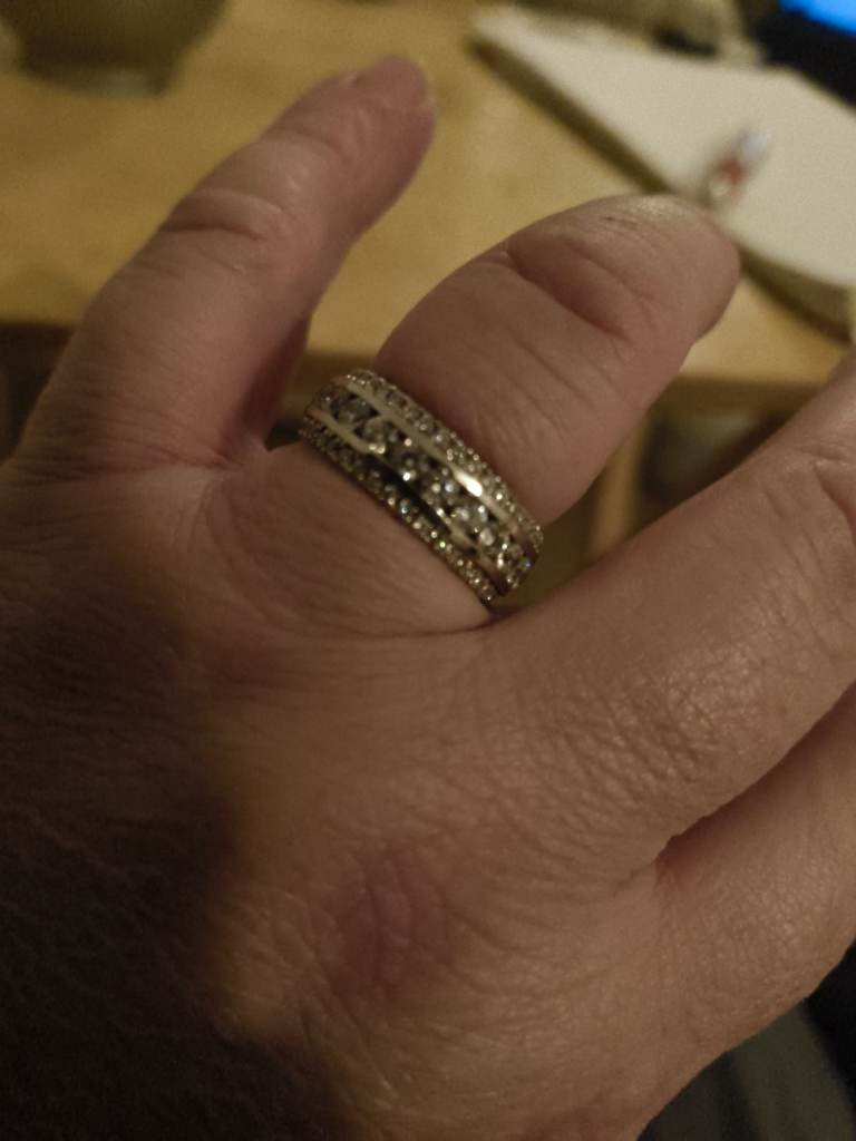Mens ring lab created diamonds 