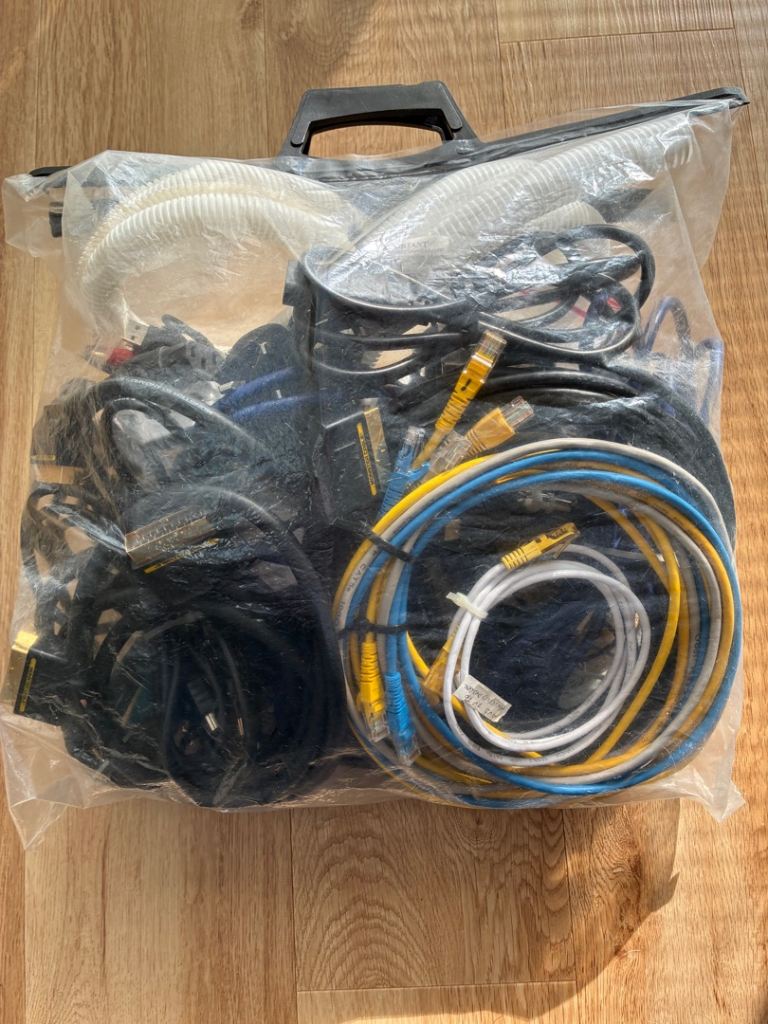 Mixed Cables and Adapters Bundle – HDMI, Scart, Ethernet, Power