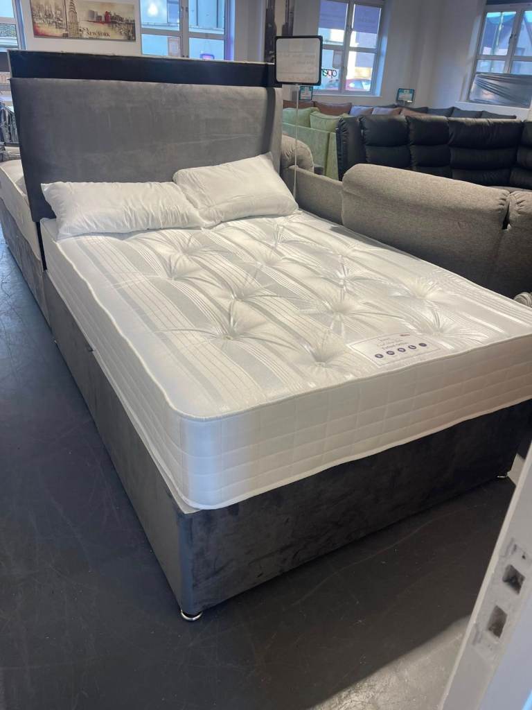 Comfortable 4ft6 Double Divan Bed – Fast UK Delivery 