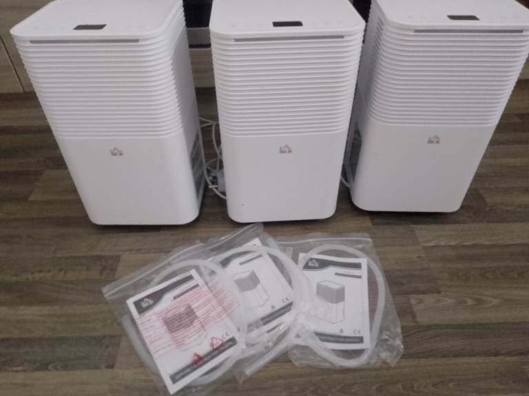 3 x Homcom Dehumidifiers