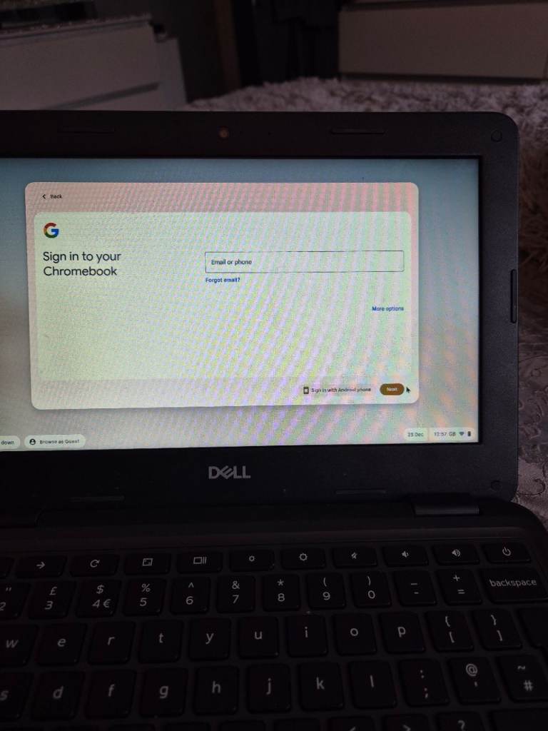 Dell chromebook 3100 series 