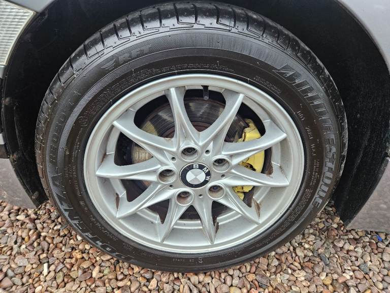 Bmw 16in alloy wheels and tyres set of 4 in silver 5 stud pcd120 fitment 