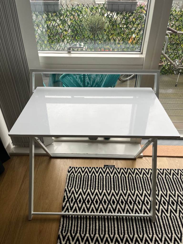 Habitat Compact Folding Office Desk - White