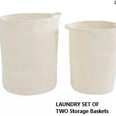 Dirty Clothes Storage Bag Storage Basket Rope Large Laundry Hamper with Handles