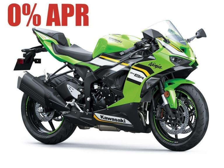 2025 MY Ninja ZX-6R, 0% APR HP Available