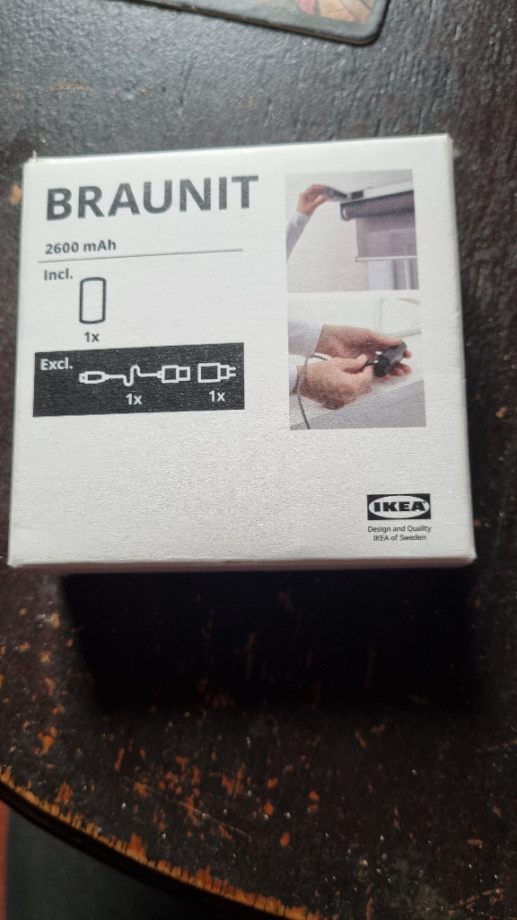 IKEA Braunit. Battery pack for FYRTUR and KADRILJ roller blinds