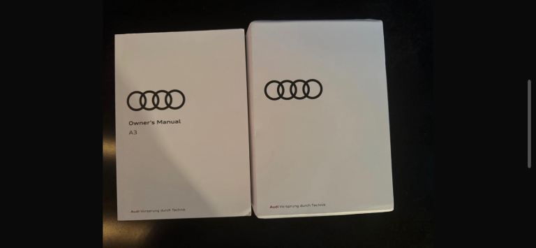 Audi A3 2022 onwards, owners manual and case